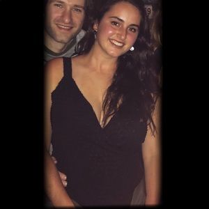 Black Loft wrap top- Swiss dot fabric